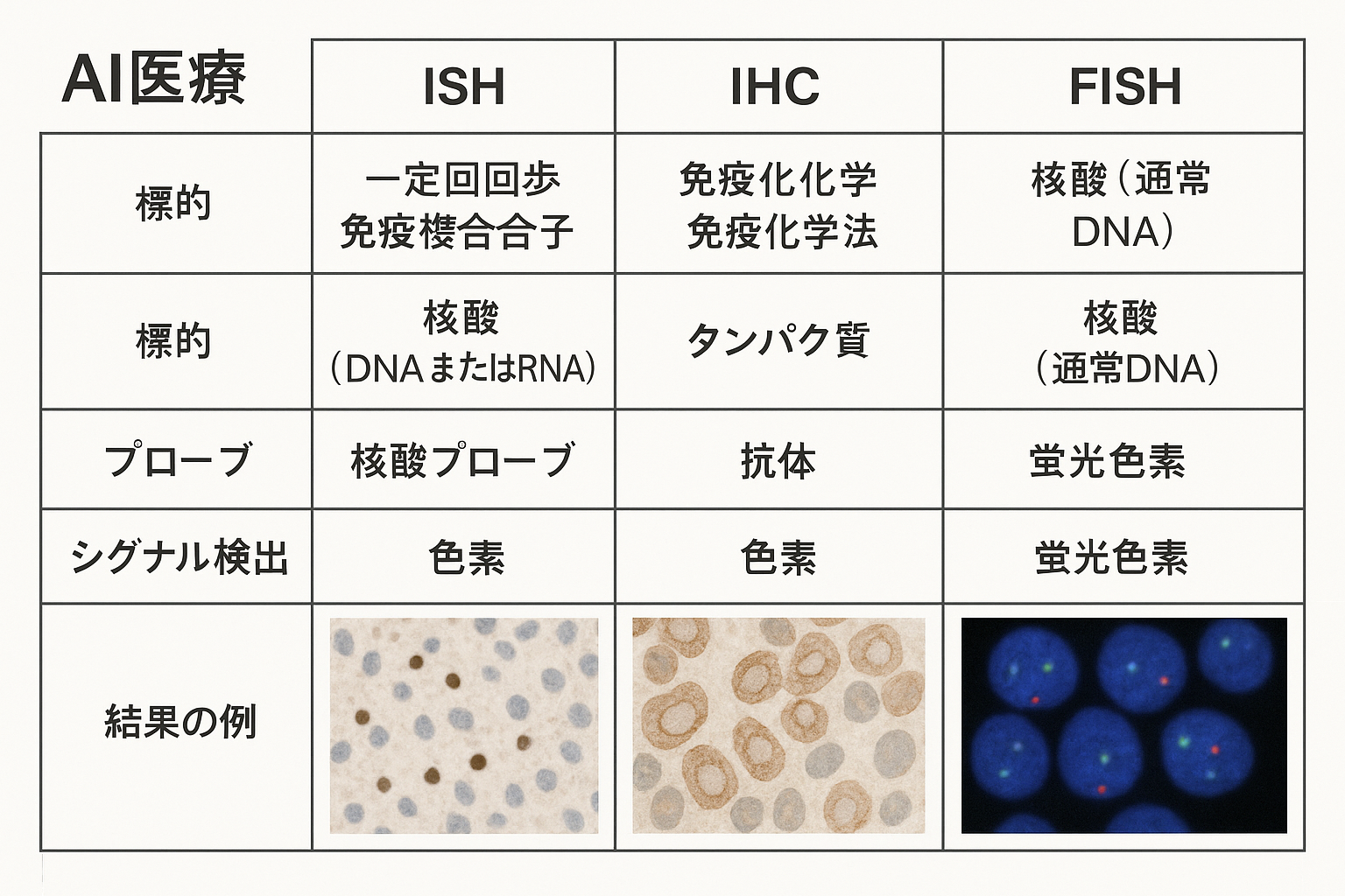 ISH IHC　FISH　医療AI
